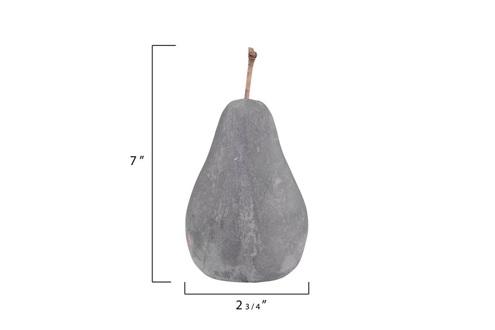 Small Decorative Concrete Pear