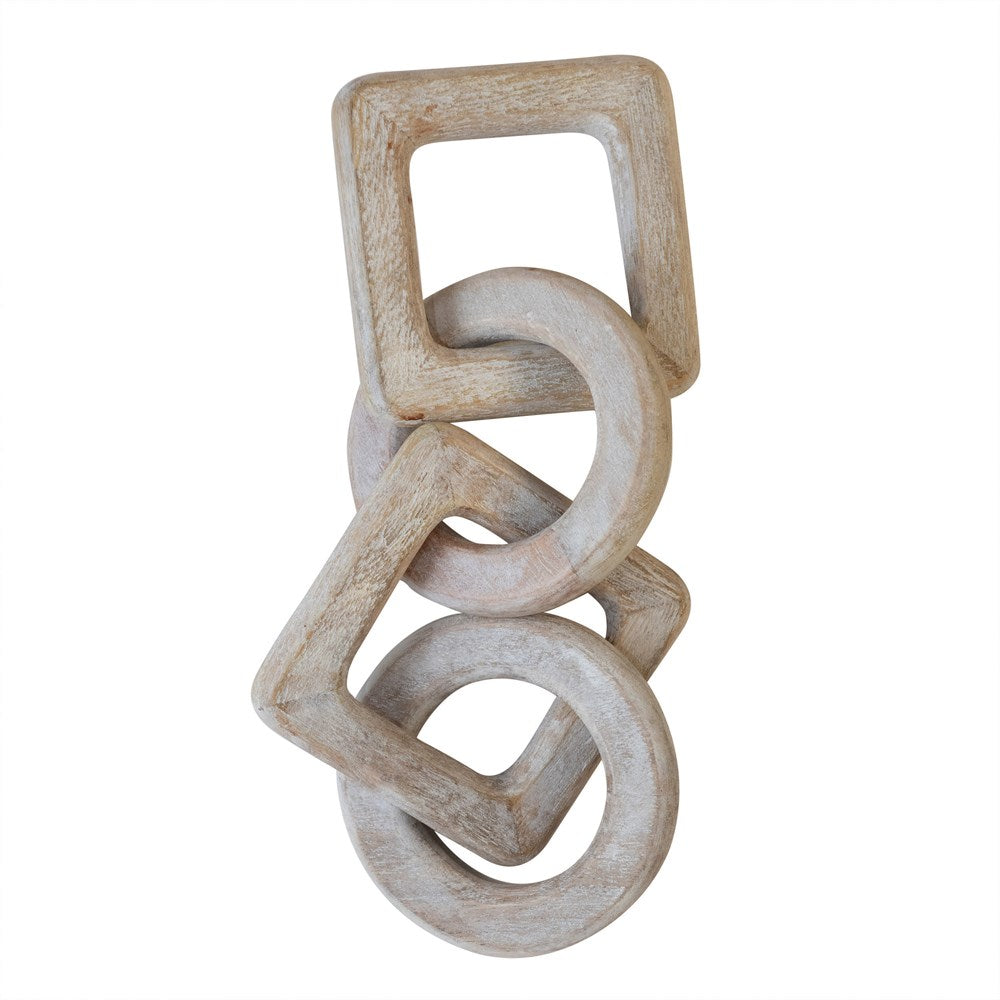 Whitewashed Geometric Chain Object