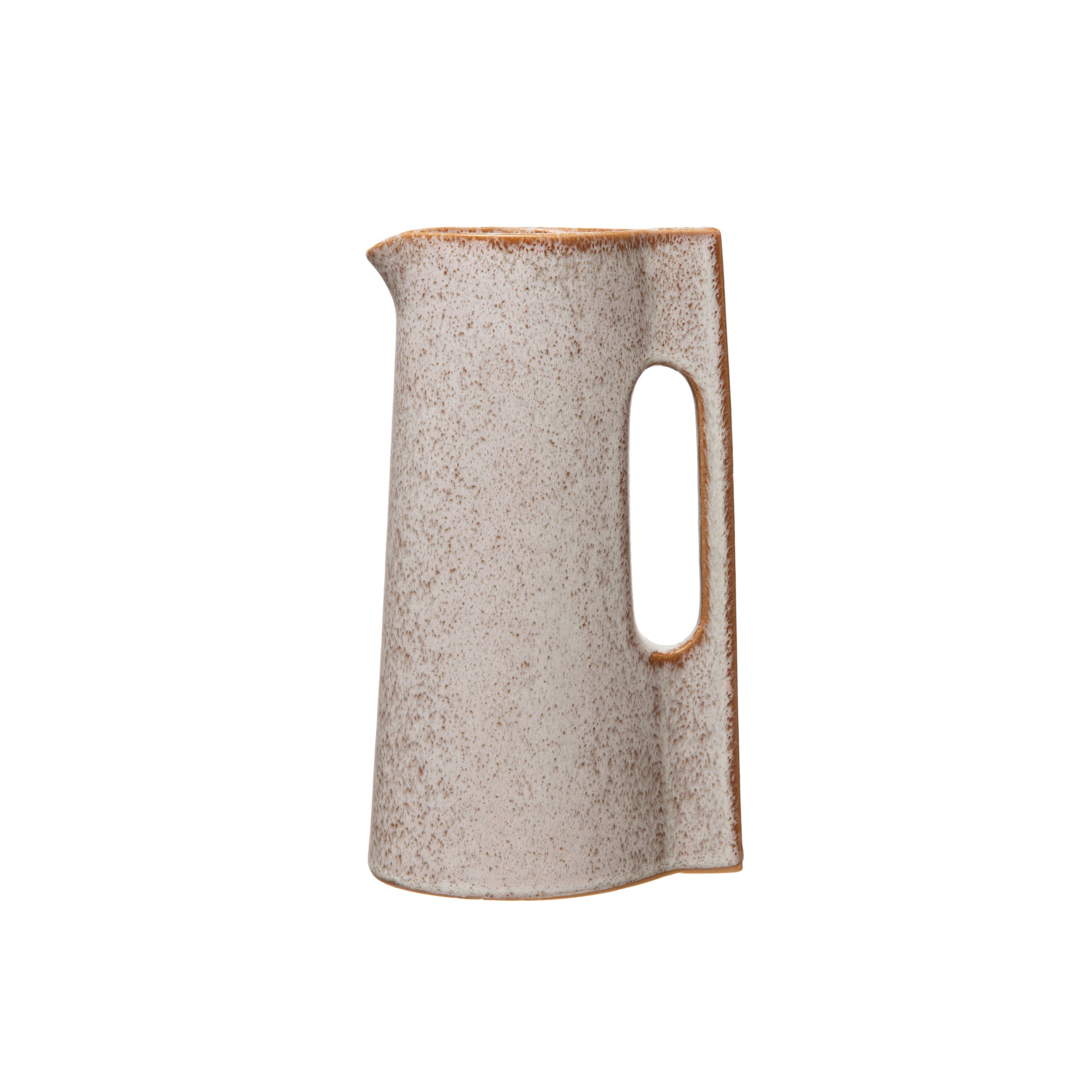Modern Stoneware Vase w/ Handle