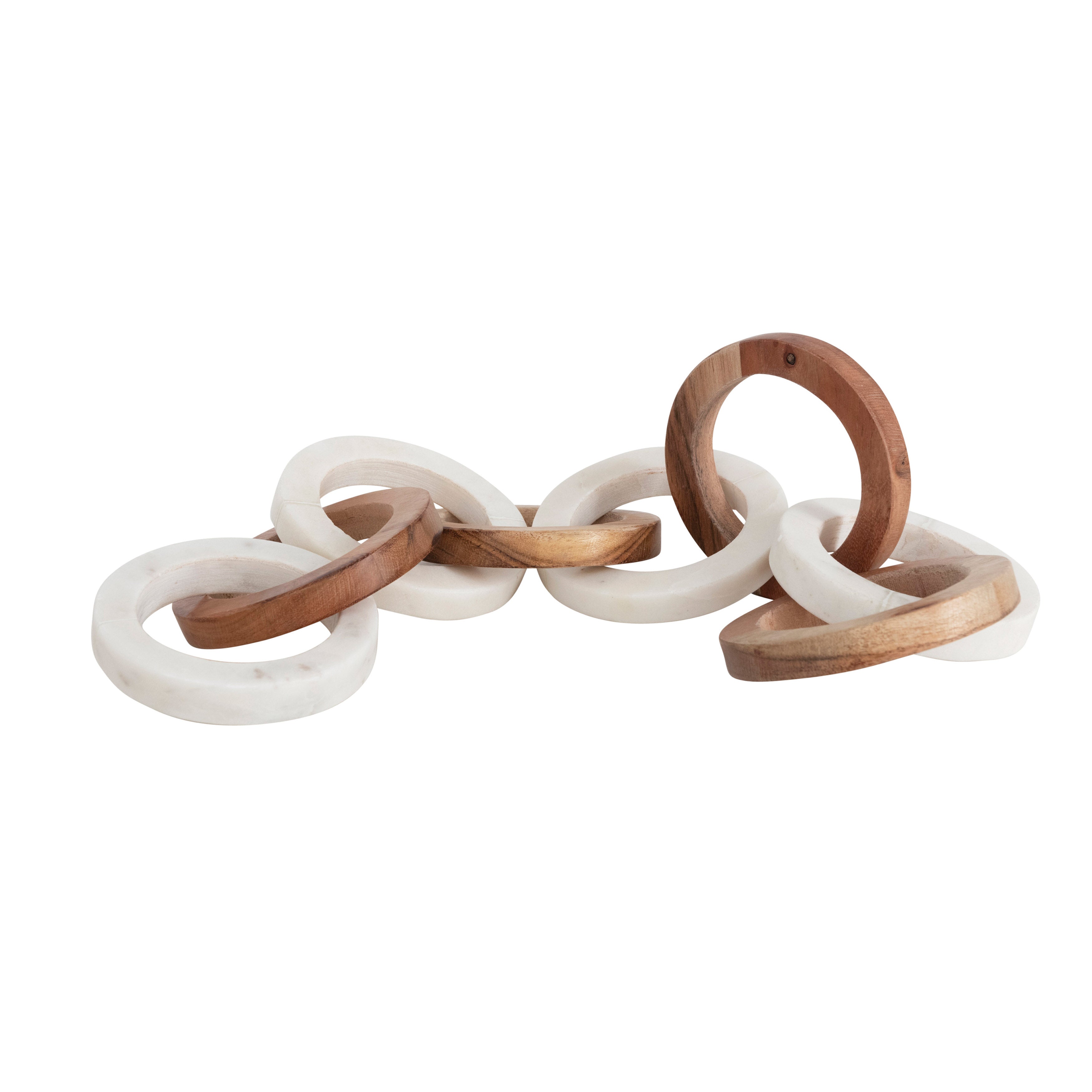 Acacia Wood & Marble Links