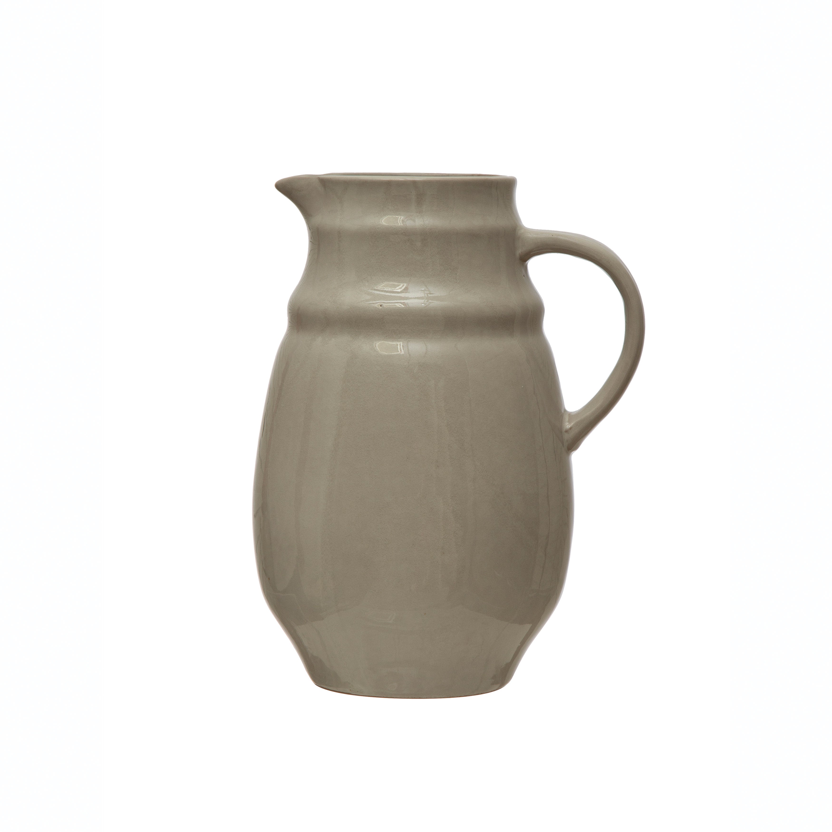 Oversized Stoneware Pitcher