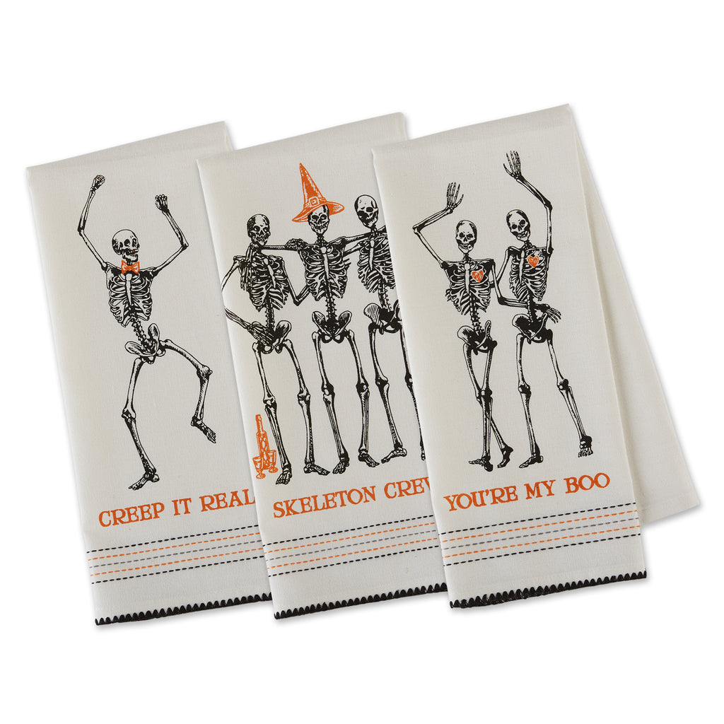 Happy Skeletons Kitchen Towel