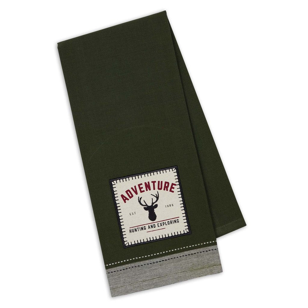 Adventure Stag Embellished Dishtowel (5609833791645)