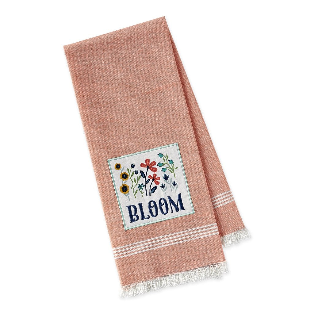 Bloom Embellished Dishtowel