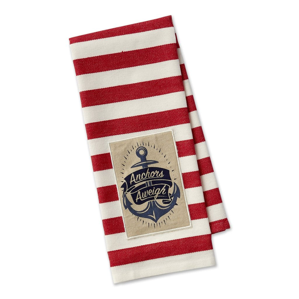 Anchors Aweigh Embellished Dishtowel (5609815507101)