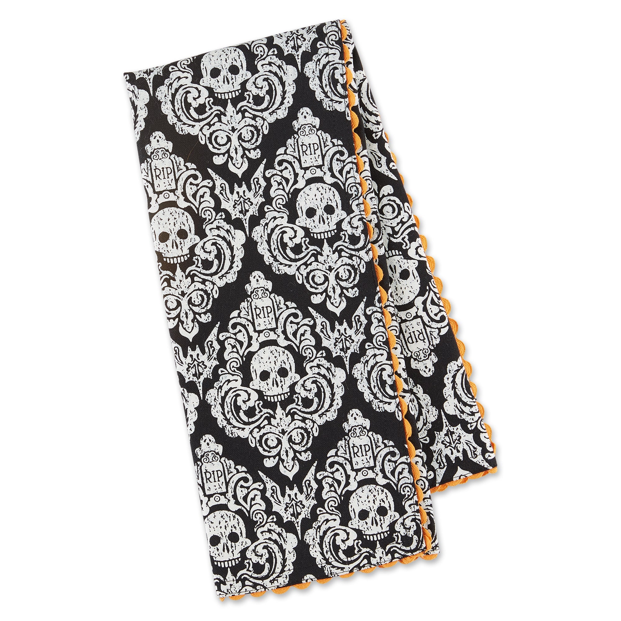 Graveyard Damask Dishtowel