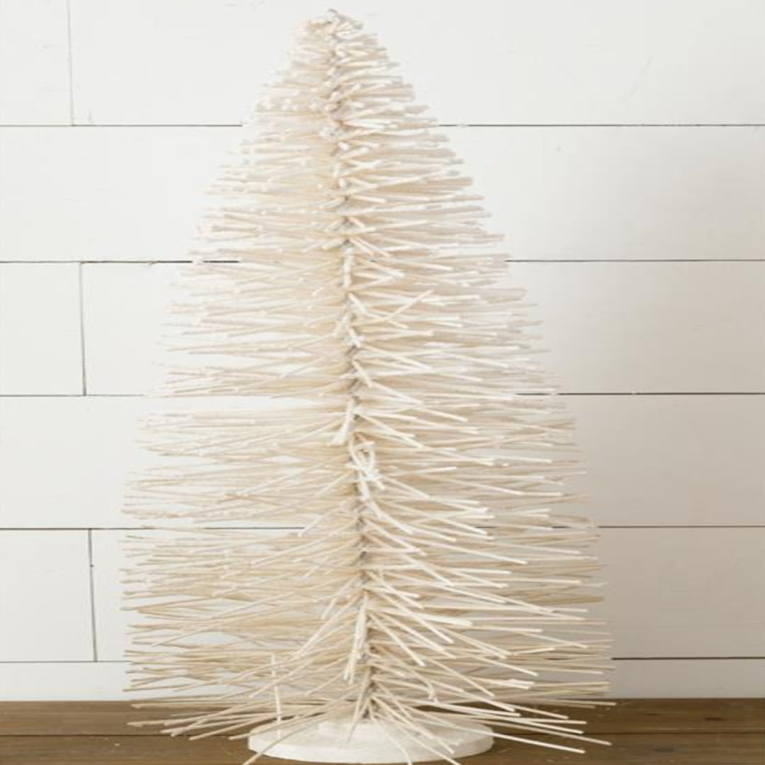 Oversized Flocked Bottle Brush Tree - Large