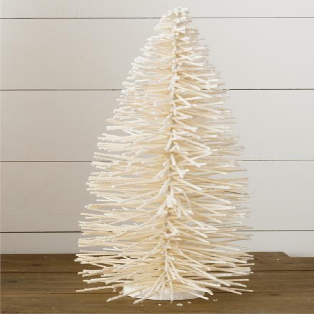 Oversized Flocked Bottle Brush Tree - Medium