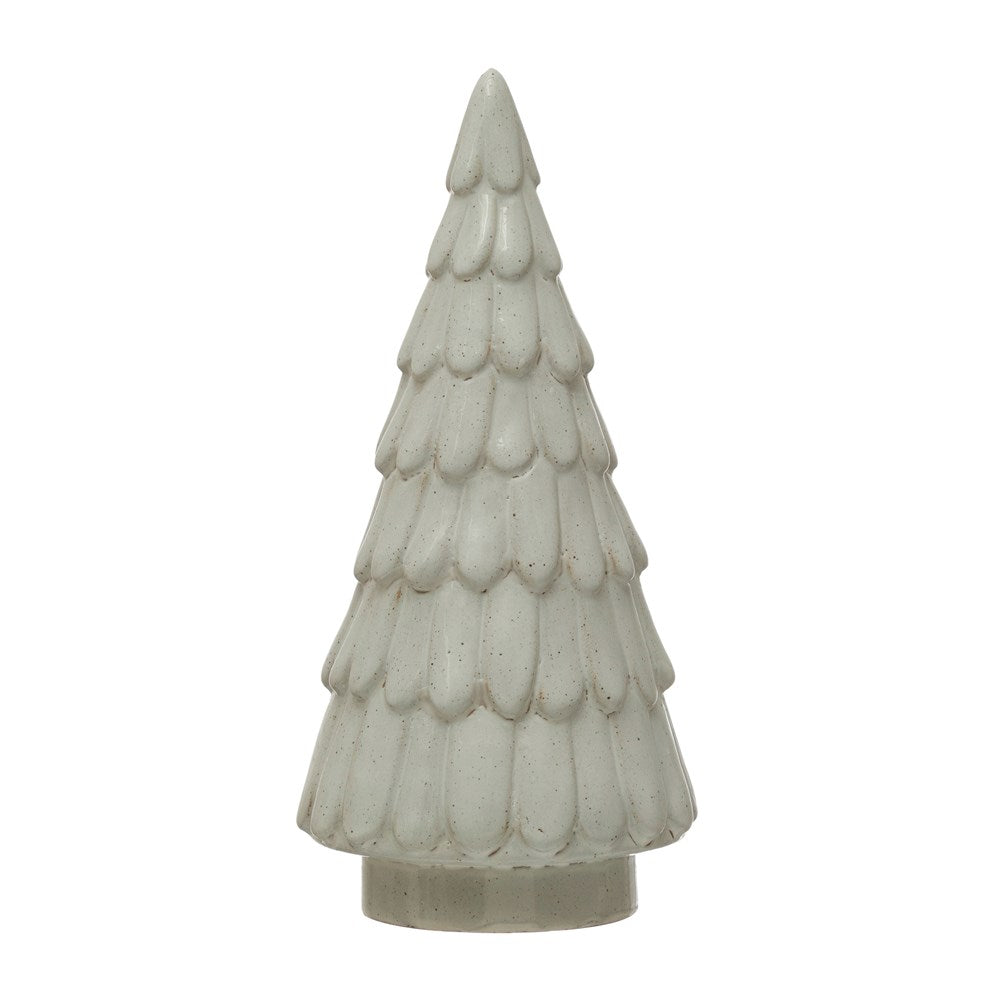 9" Neutral Stoneware Tree