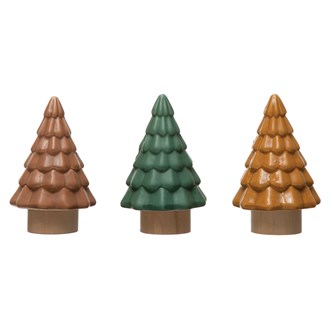 4" Chubby Stoneware Trees