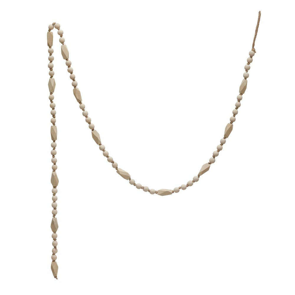 72" Wood Bead Garland