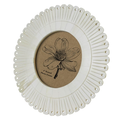 Frame, Scalloped Perforated Bone - 4”