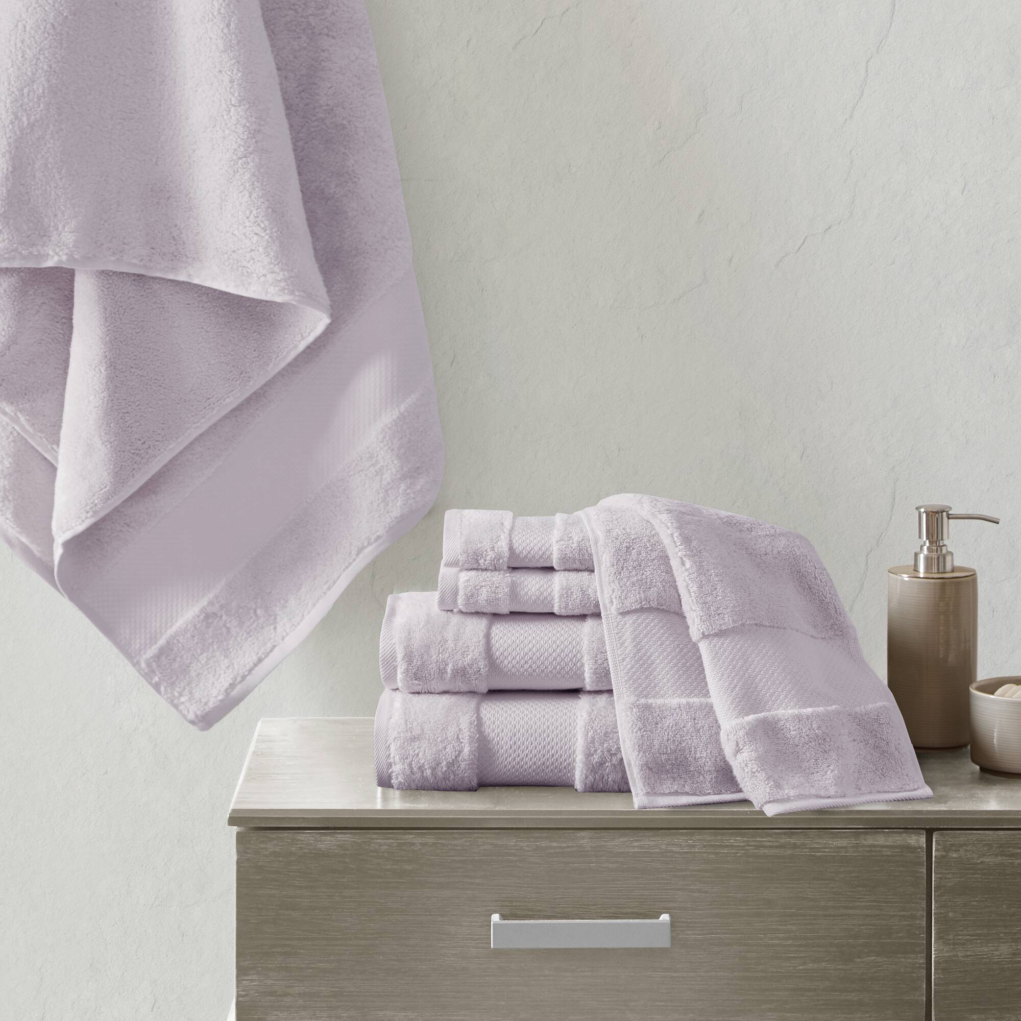 Turkish Cotton 6 Piece Bath Towel Set