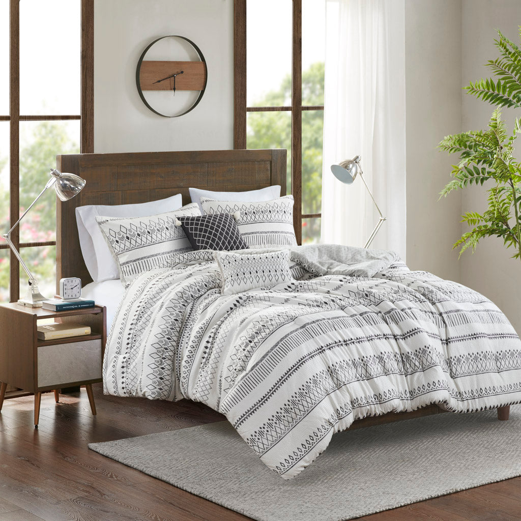 Fraser 7 Piece Jaquard Comforter Set