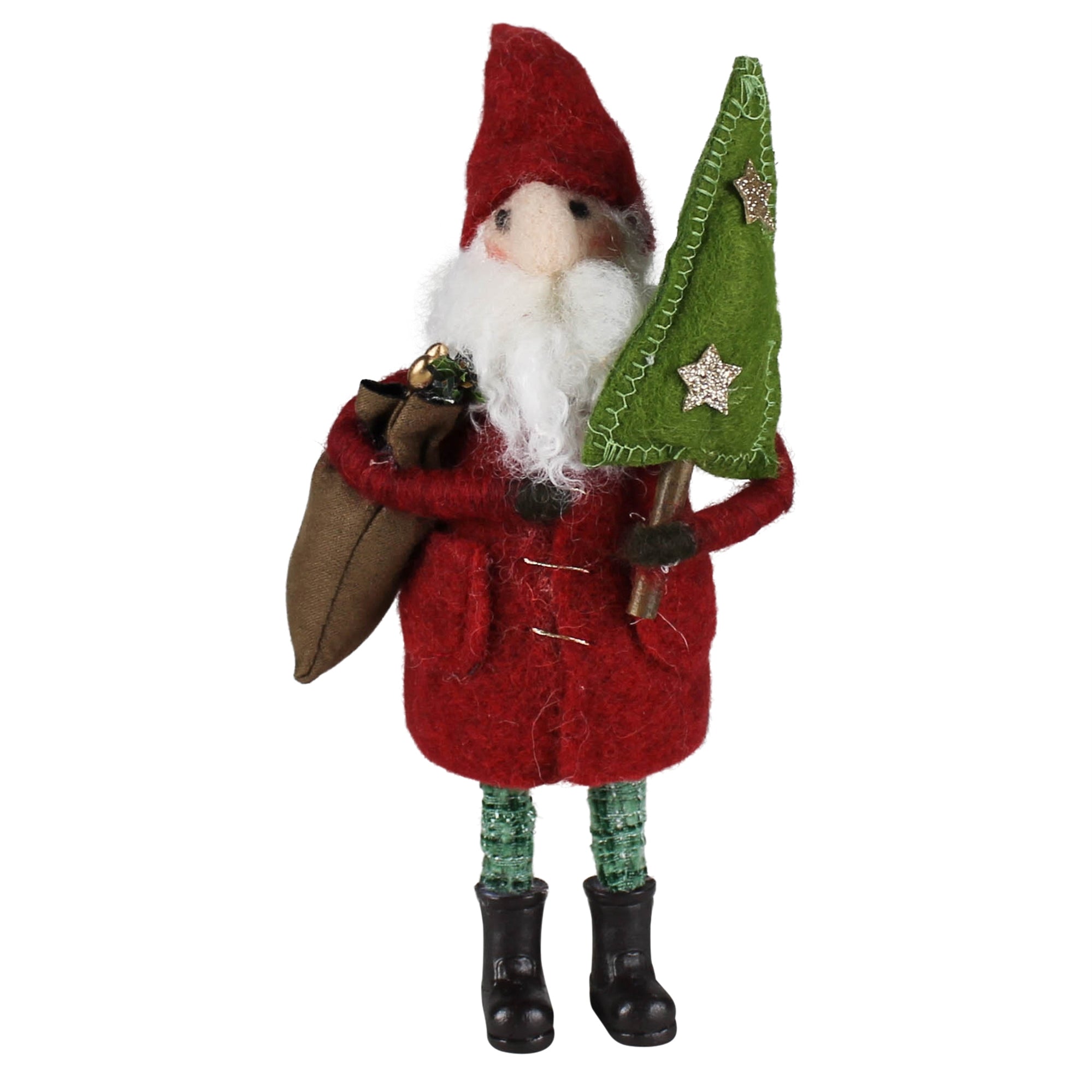 Santa with Tree and Gifts, Felt