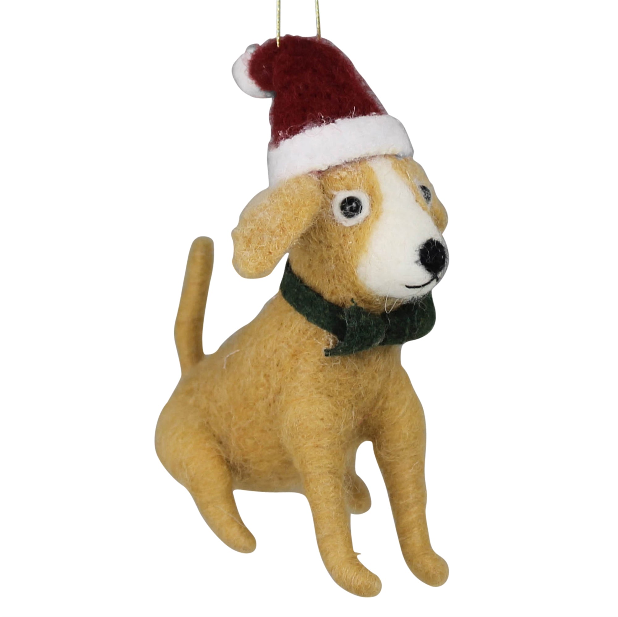 Terrier with Hat Ornament, Felt