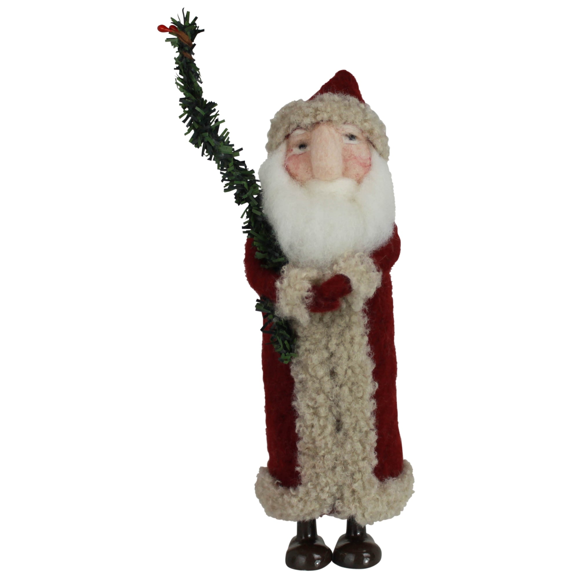 Festive Santa with Tall Tree, Felt