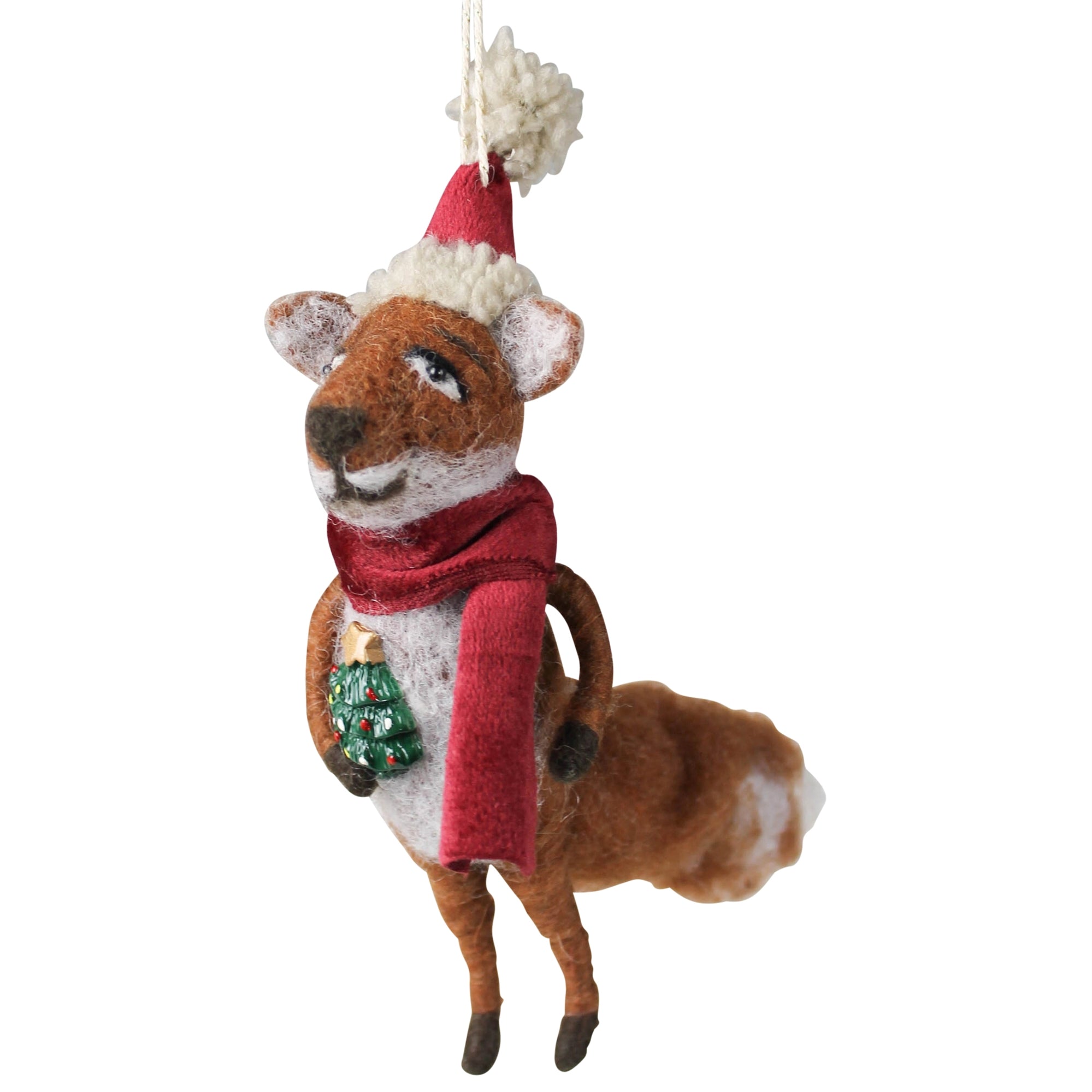 Boy Fox Ornament, Felt