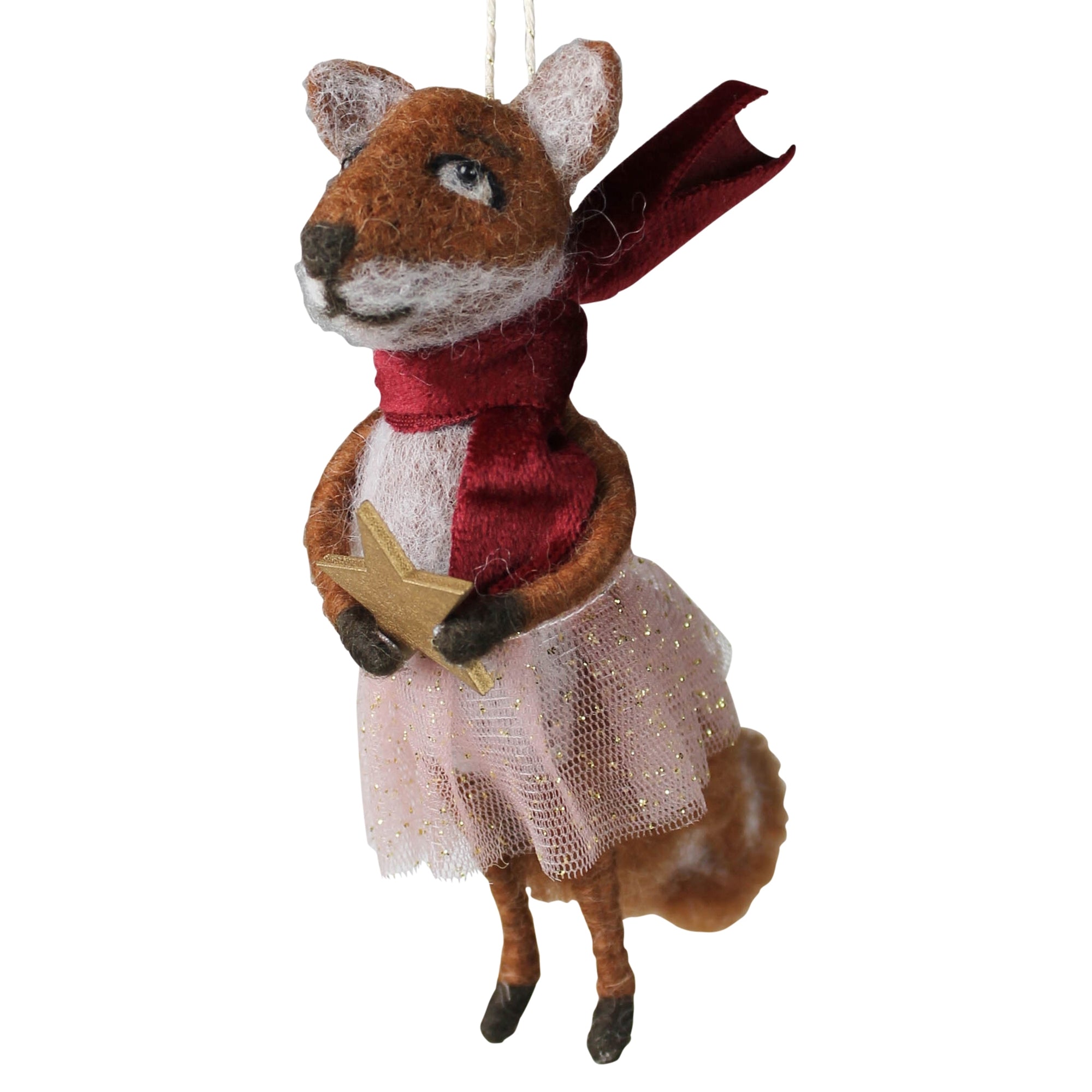 Girl Fox Ornament, Felt