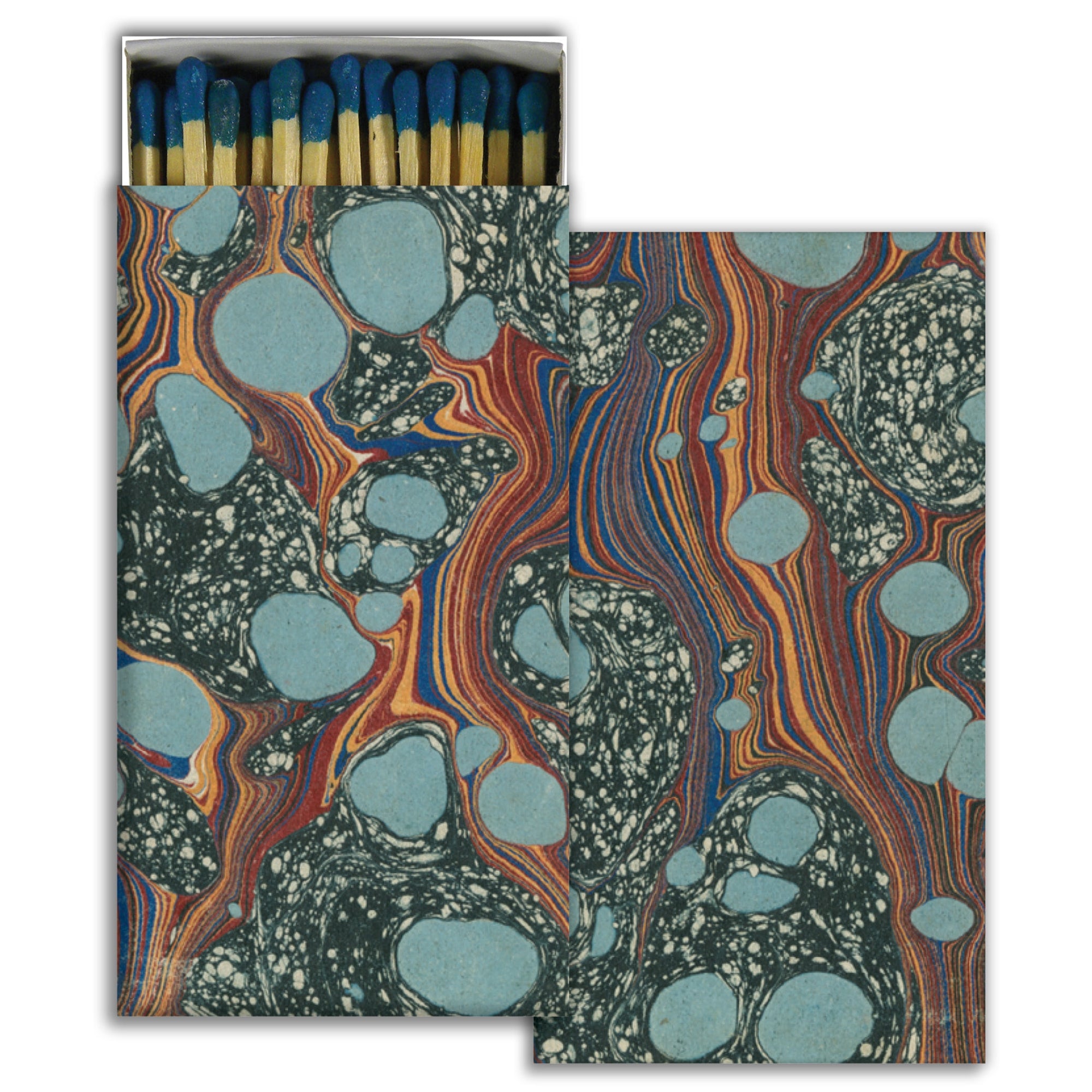 Matches - Blue Bubble Marble