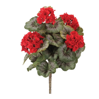 Geranium Bush 18”H Polyester/Plastic