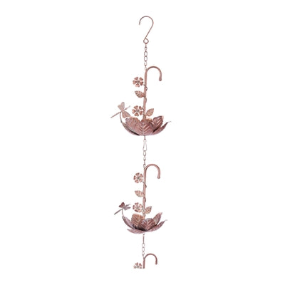Dragonfly Rain Chain 74”L Iron