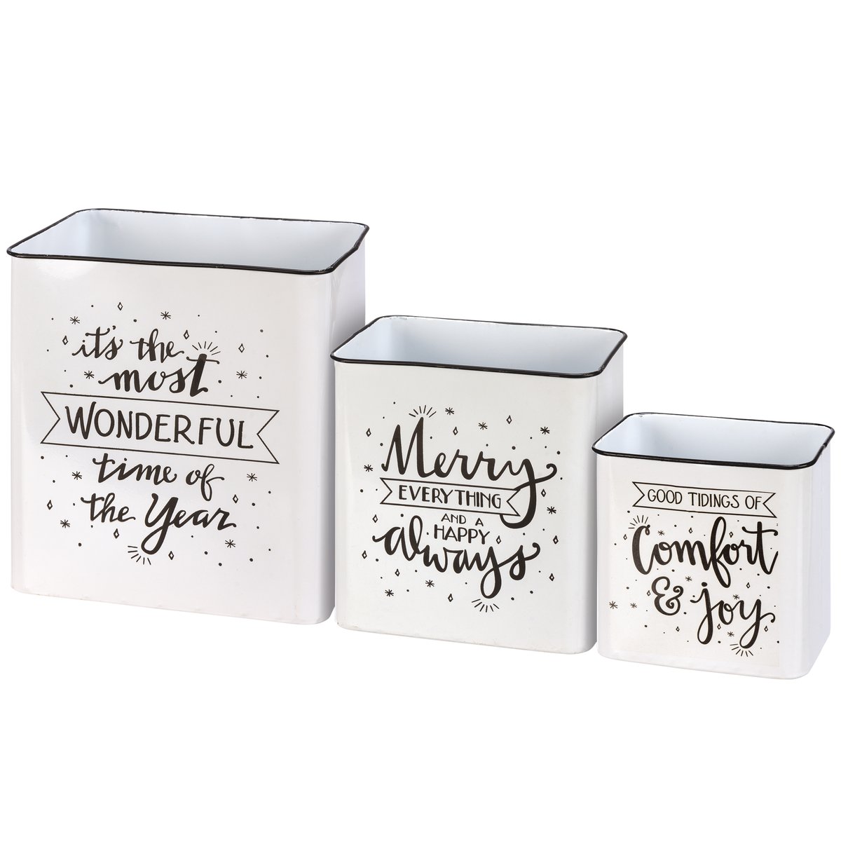 Merry Everything Christmas Bins (S/3)