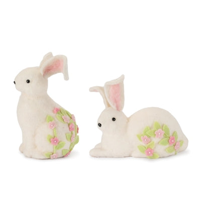 Rabbit (2 Asst) 7"H, 11"H Wool