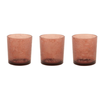 Votive Holder (Set of 3) 3"D x 3.5"H Glass