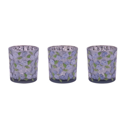 Votive Holder (Set of 3) 3"D x 3.5"H Glass