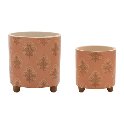 Container (Set of 2) 4"D x 4"H, 5.25"D x 6"H Dolomite