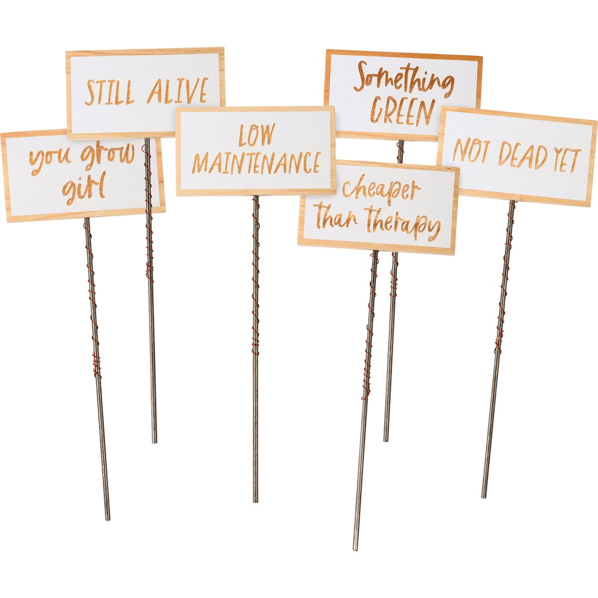 "Stay Alive" Plant Markers (S/6)