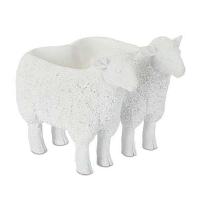 Sheep Container 4.5”H Resin