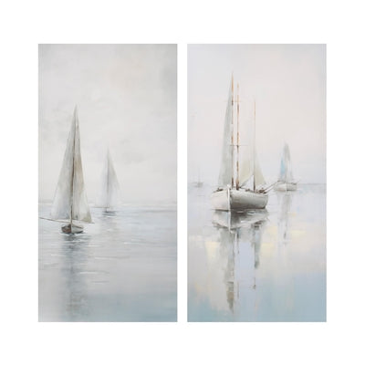 Sailboat Print (2 Asst) 12"L x 24"H Canvas