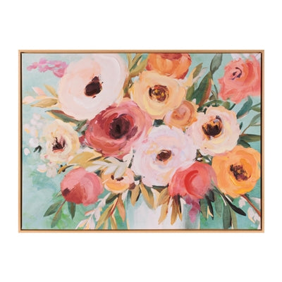 Floral Frame 32.5"L x 24.5"H Canvas