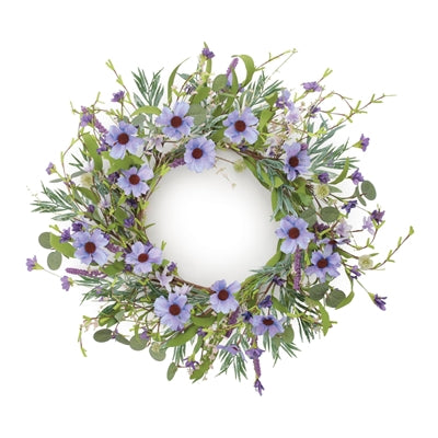 Cosmos Wreath 22”D Polyester/Plastic