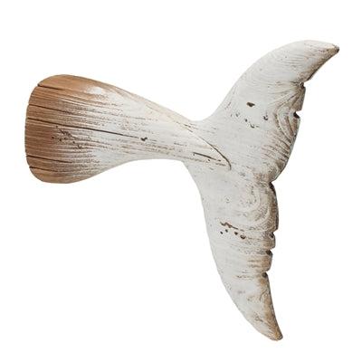 Whale Tail Wall Art 12.5"L x 15"H Wood