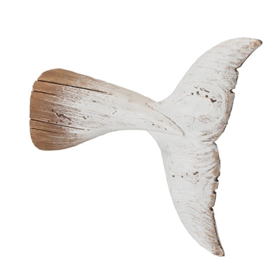 Whale Tail Wall Art 11.5"L x 9.5"H Wood