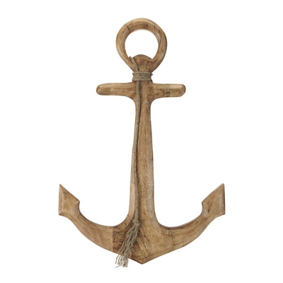 Anchor 24"L x 35"H Wood/Jute