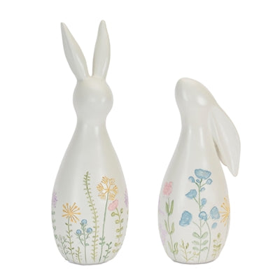 Rabbit (2 Asst) 7"H, 8.75"H Resin