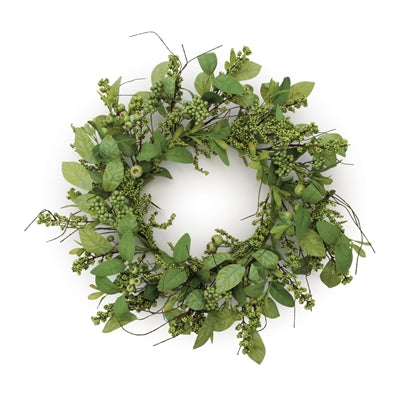 Mixed Berry Wreath 24”D Polyester/Foam
