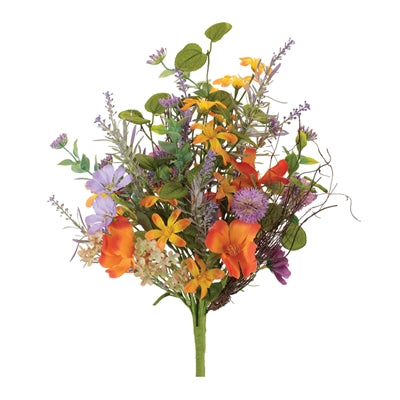 Mixed Floral Bush 20”H Polyester