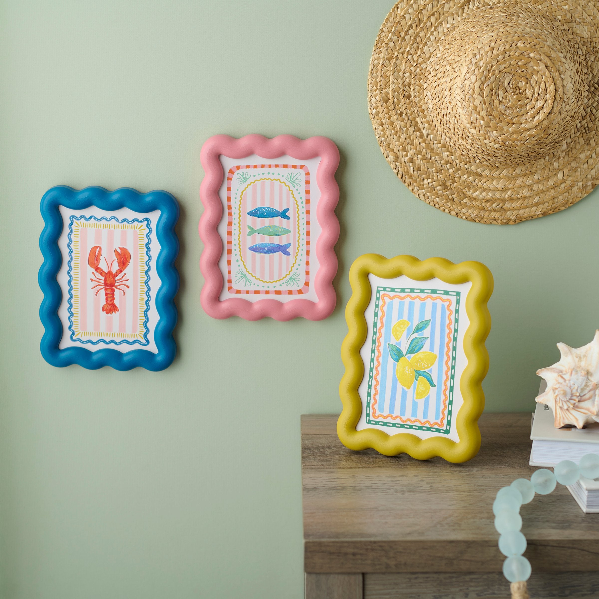 Italian Coast Framed Art (S/3)