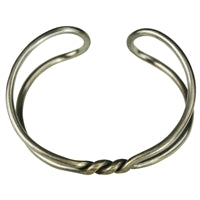Bracelet - Double Loop and Twist, Silver