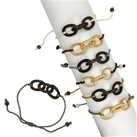 Yara Thread Bracelet, Wood, Assorted