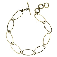 Cenote Chain Bracelet, Brass - Oval Links