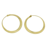 Brass Hoop Earrings - Sm