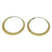 Hoop Brass Earrings - Lrg