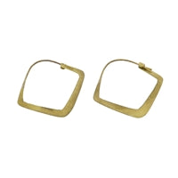 Triangle Brass Earrings