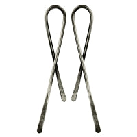 Fold Over Post Earring, Silver